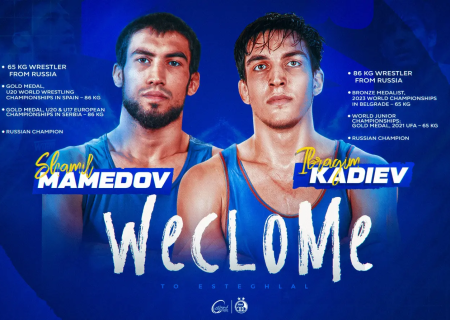 ورود دو ستاره کشتی روسیه به ایران؛ ممدوف و کادیف در ترکیب استقلال جویبار به میدان می‌روند