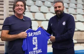 ساپینتو میهمان ویژه تمرین تیم فوتسال استقلال
