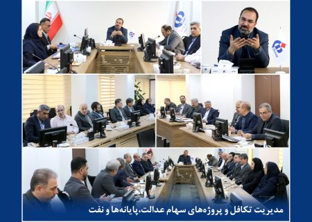 جلسه بررسی برنامه‌ها و ارزیابی عملکرد سال جاری مدیریت تکافل و مدیریت پروژه‌های پایانه‌ها، نفت و سهام عدالت بیمه دانا